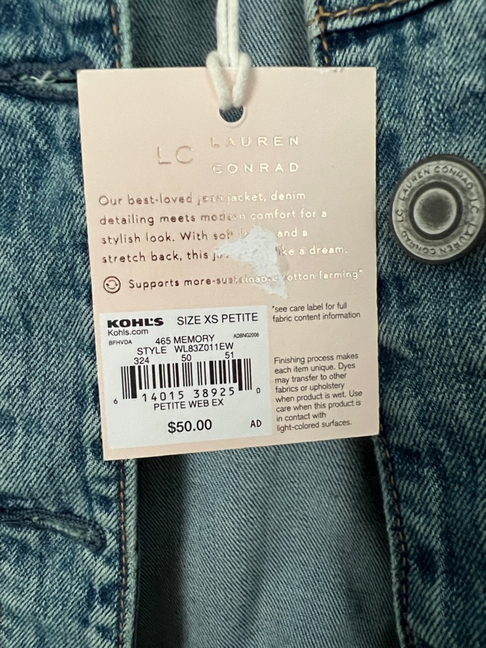 Lauren Conrad denim Jacket - Picture 5 of 5